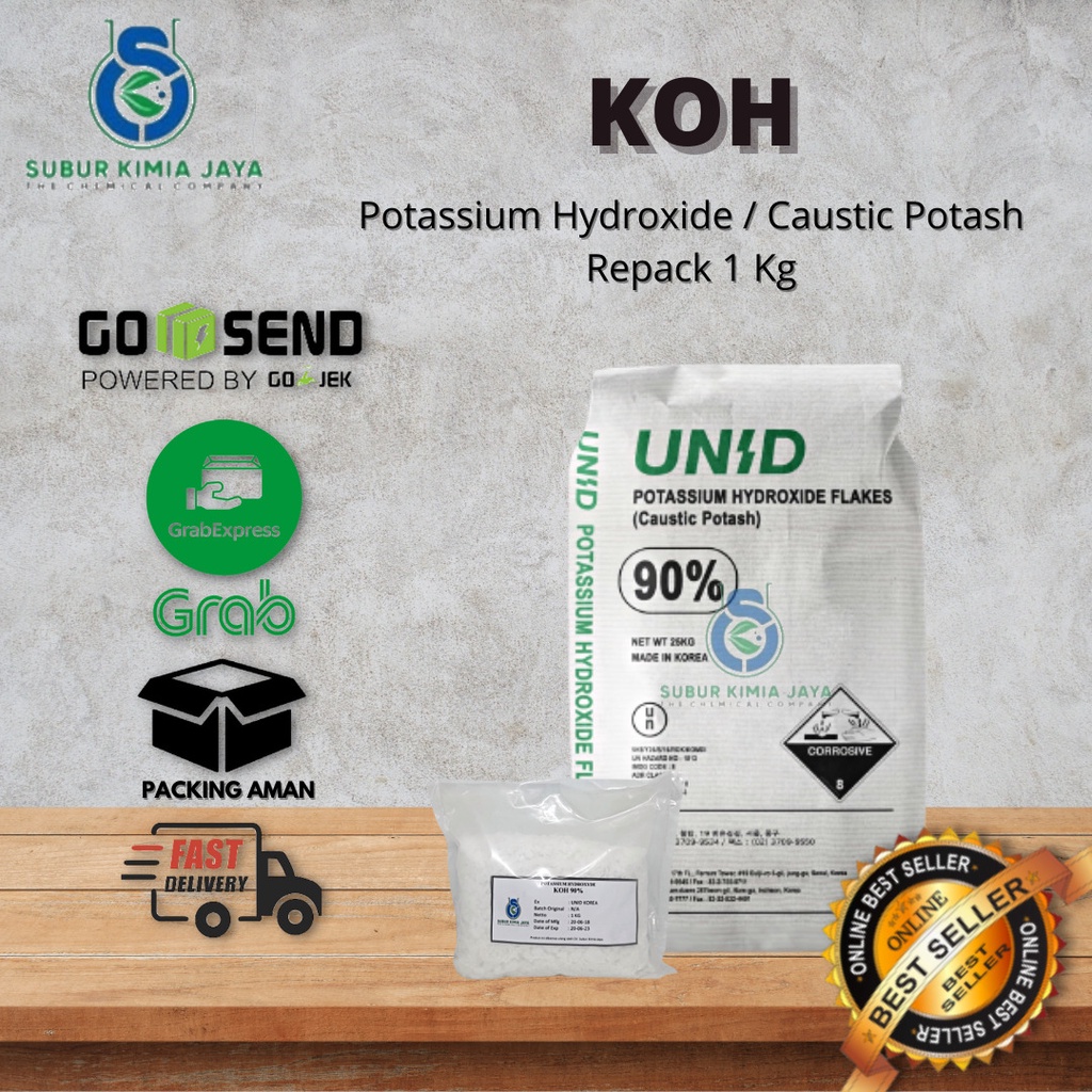 KOH / Potassium Hydroxide 1 kg Premium