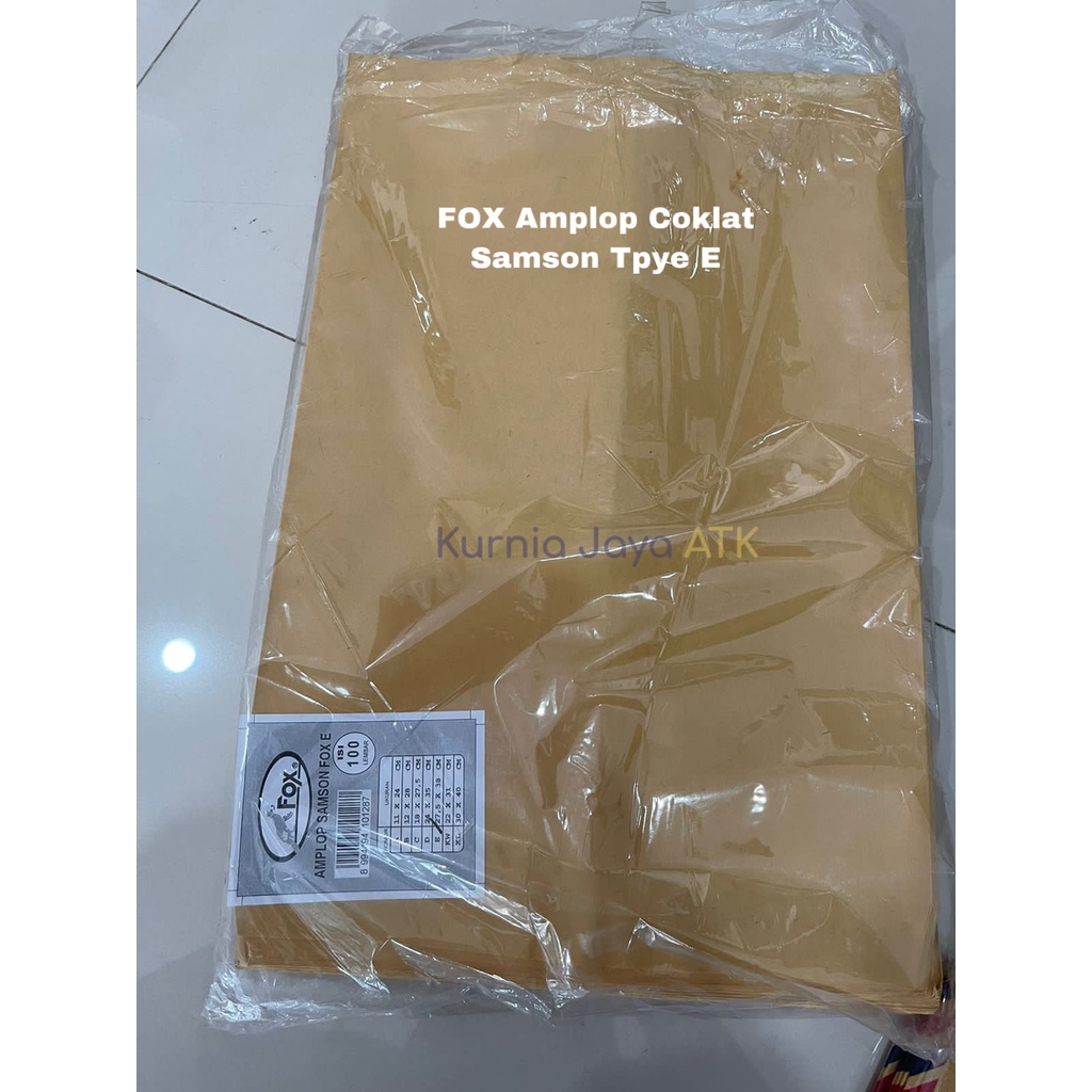 FOX Amplop Samson Coklat Map Fox E Murah Berkualitas