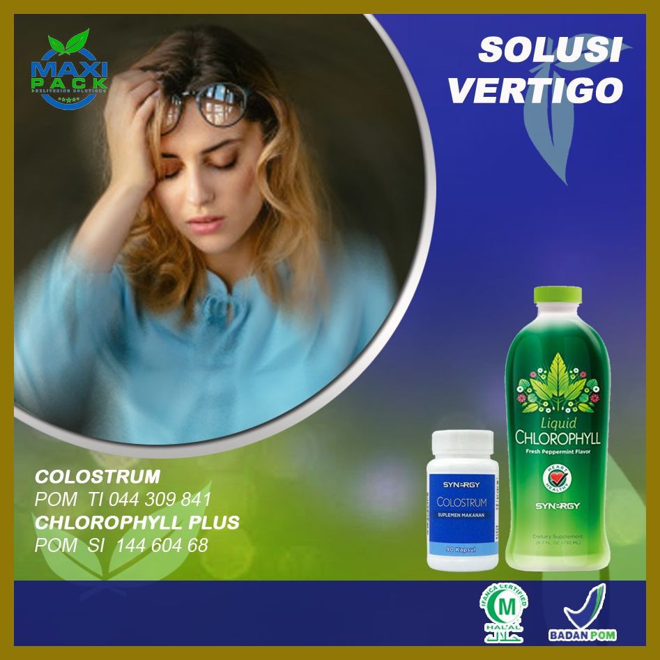 MaxiPack Klorofil + Colostrum - Obat Vertigo