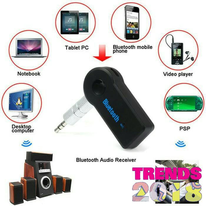 Car Bluetooth Audio Wireless Receiver Musik Speaker