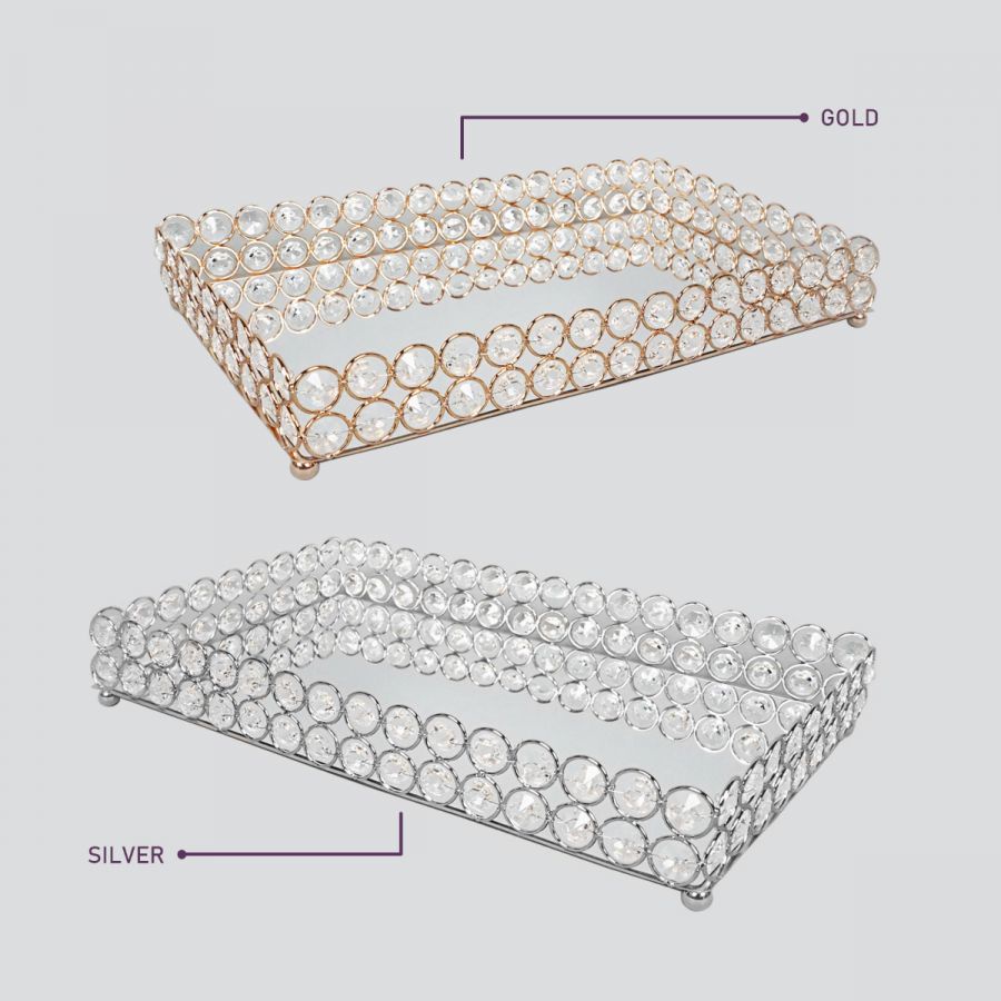 RECTANGULAR CRYSTAL TRAY