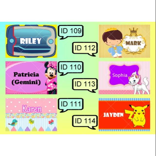 Bag tag / id card