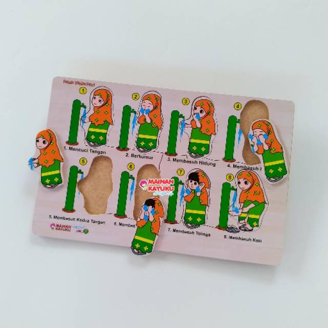 Puzzle wudhu putri