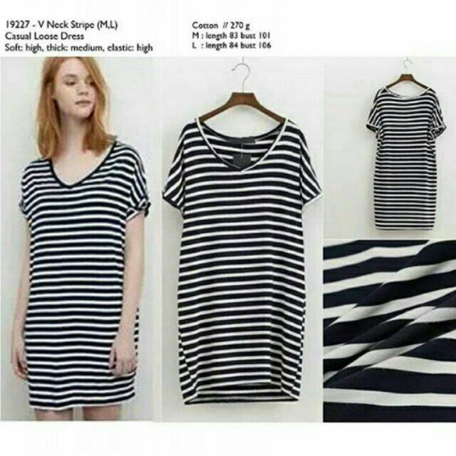 V-neck stripe