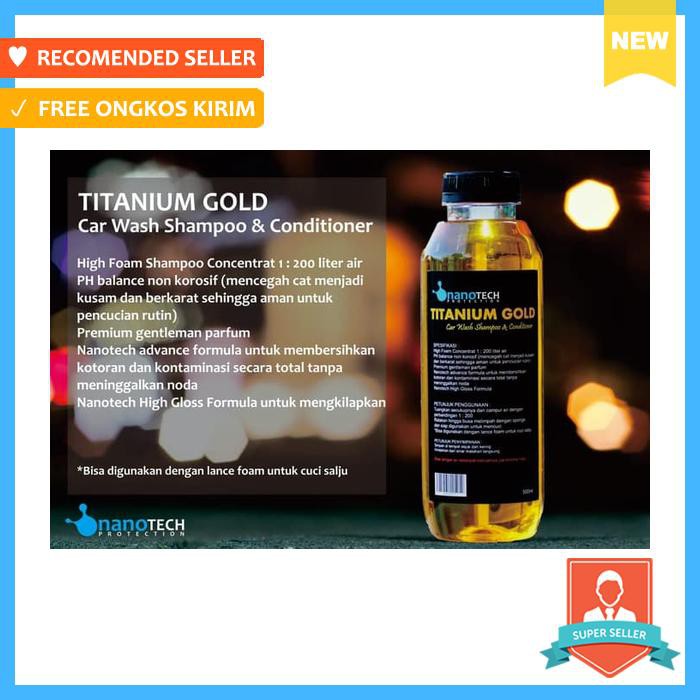 TITANIUM GOLD CAR WASH SHAMPOO