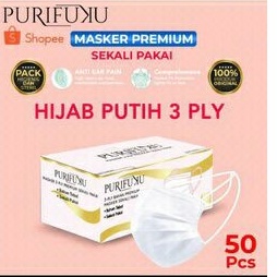 Masker HIJAB Headloop isi 50pcs premium