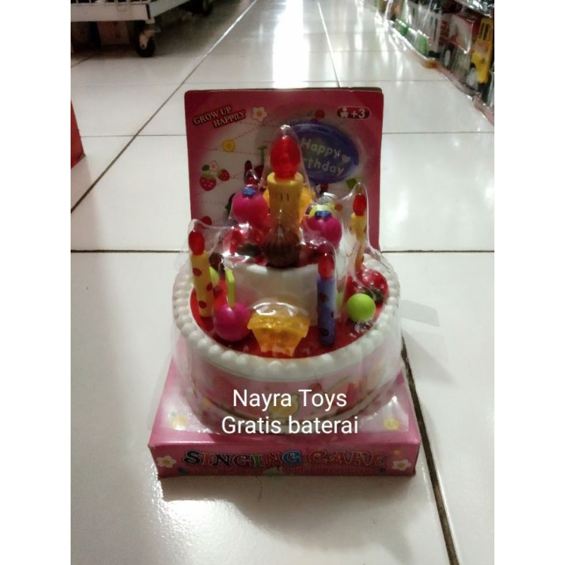 Mainan kue ultah/singing cake