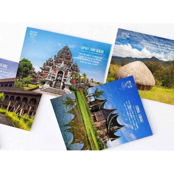 Kartu Pos Rumah Adat - Postale
