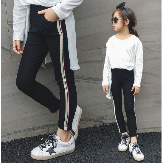 Straight Lines Black Pants (AFP-17)