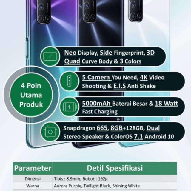 NEW ARRIVAL OPPO A92