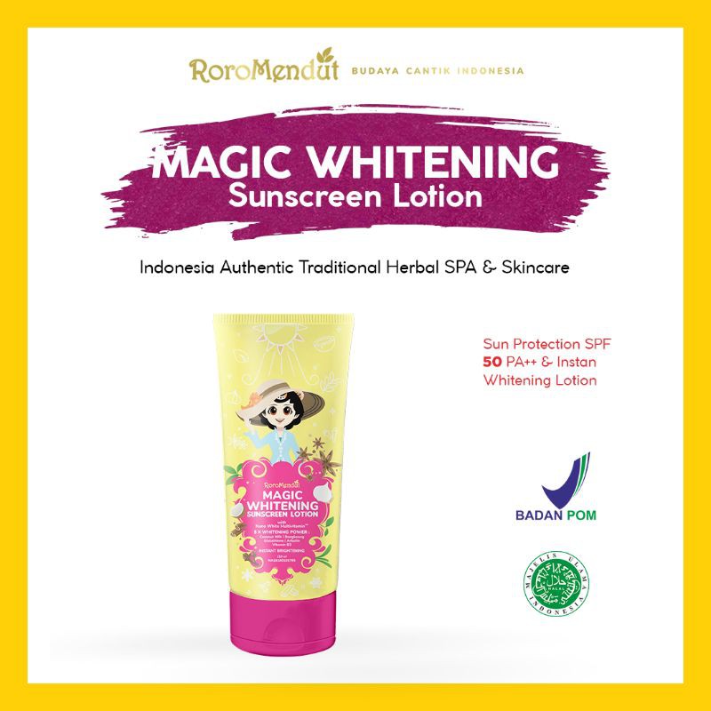 Whitening Sunscreen Roro Mendut - 150ml