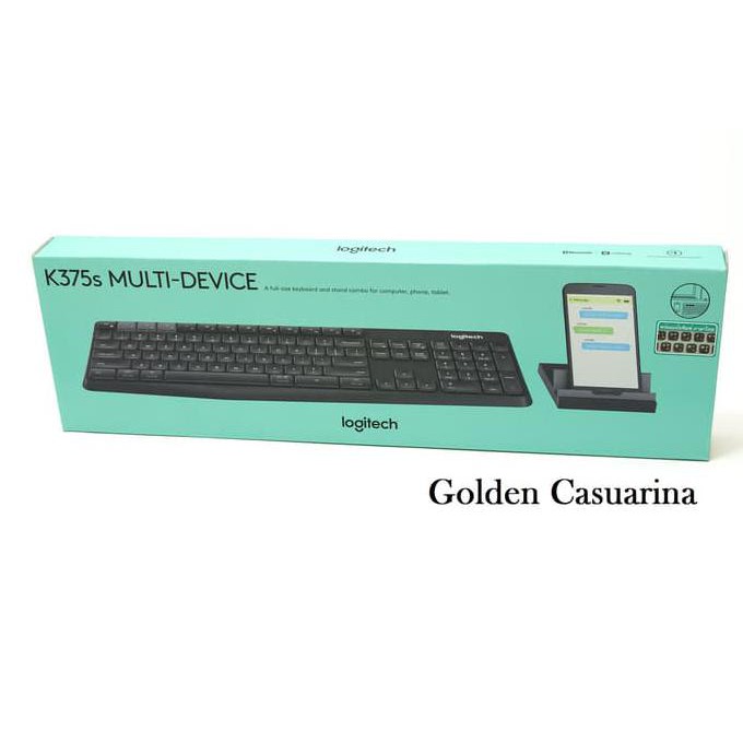 Logitech K375S Multi-Device Bluetooth + Wireless Keyboard With Stand