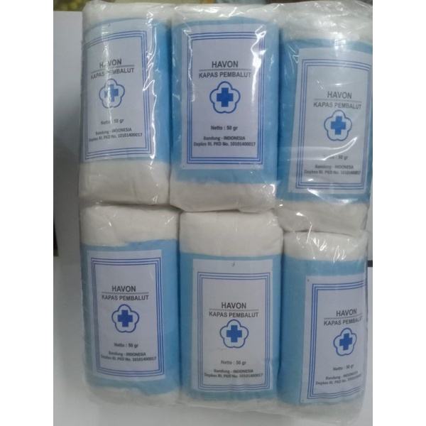 Kapas 50gr Havon (12 pcs/Pack)