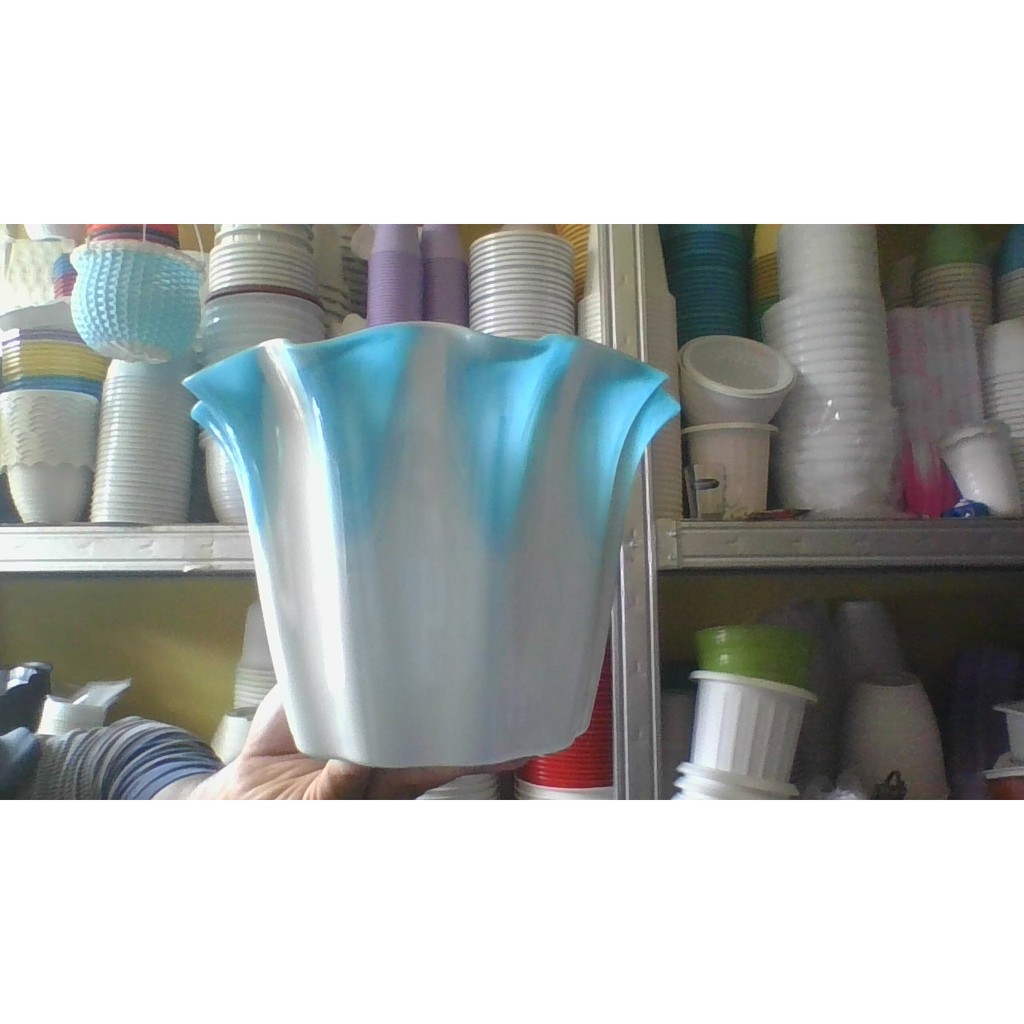 pot bunga primadona 20 biru