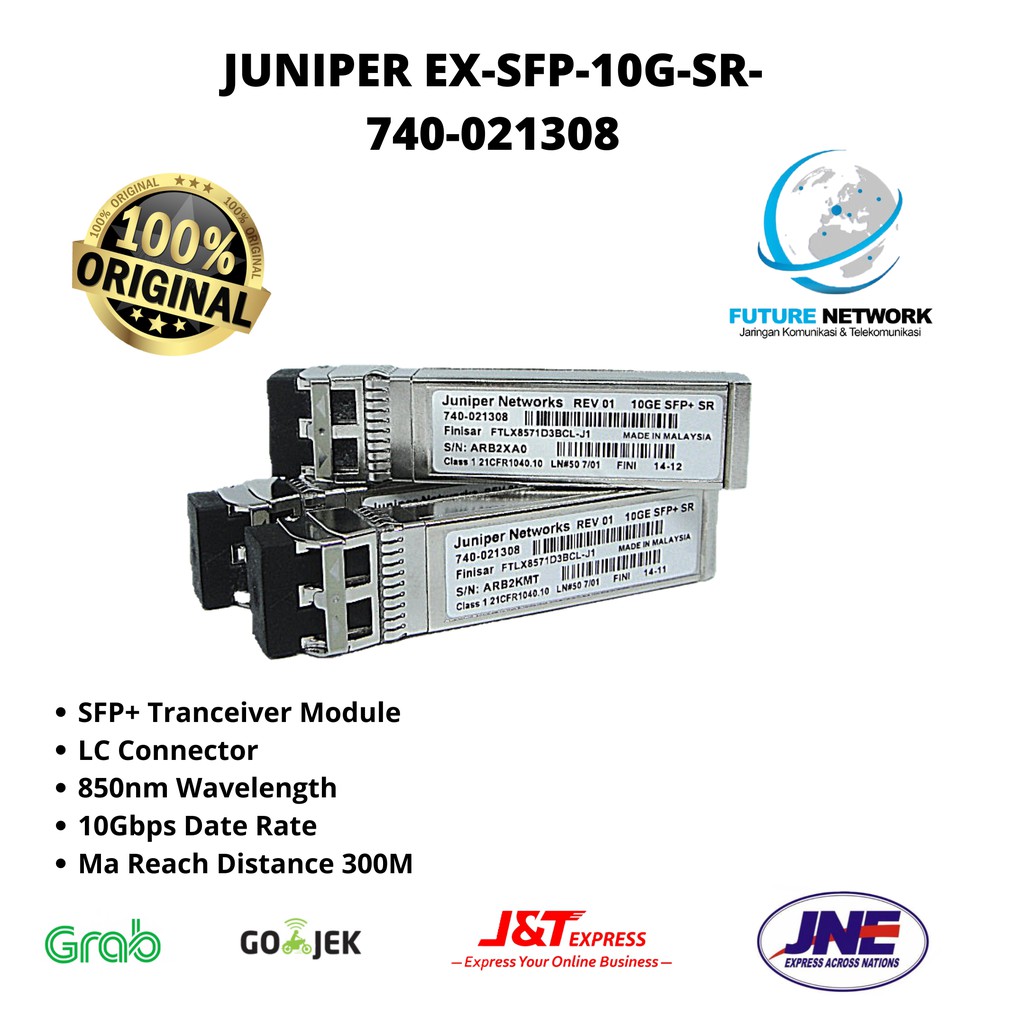 Juniper EX-SFP-10G-SR-SFP TRANSCEIVER MODULE