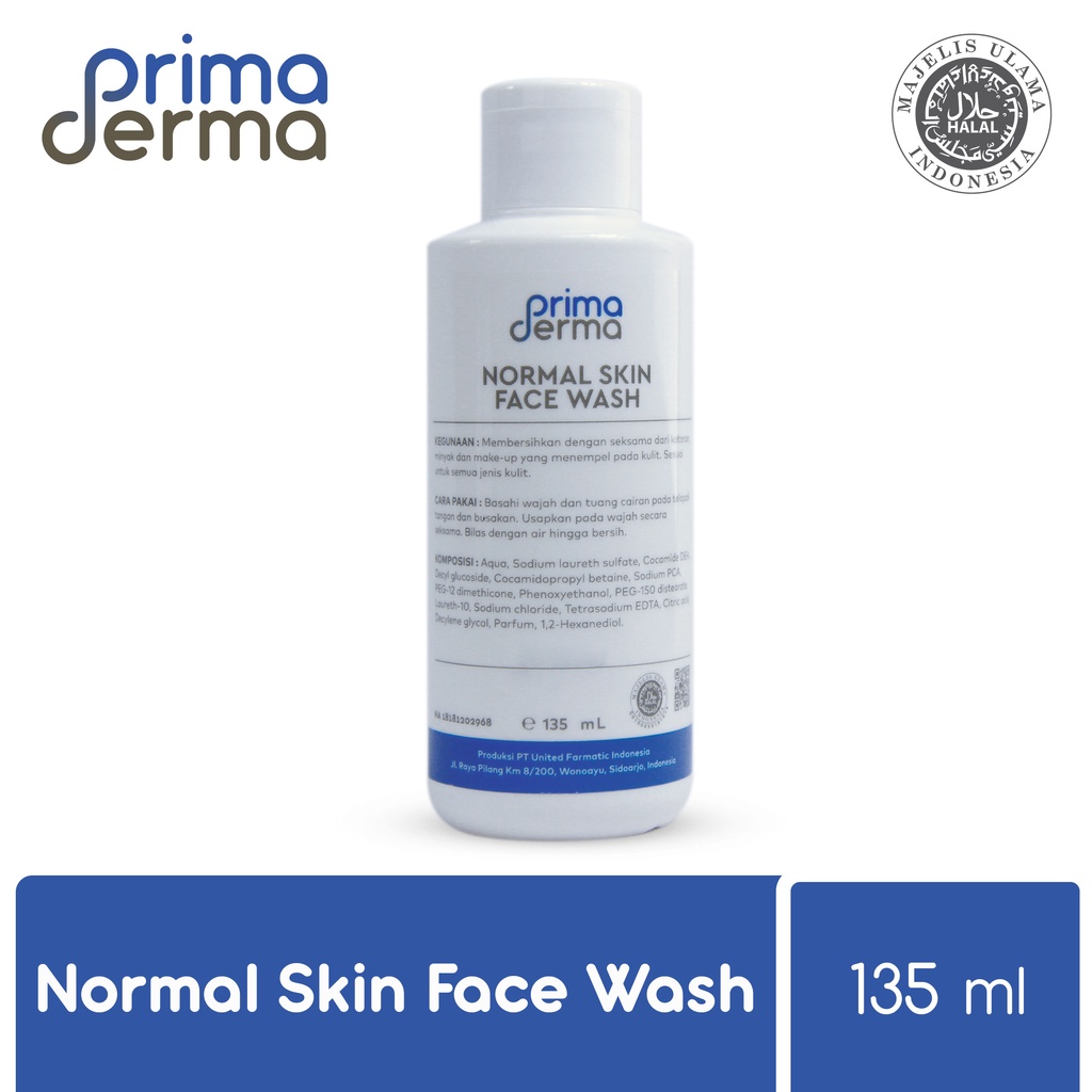 Facial wash normal Primaderma/ Sabun normal primaderma