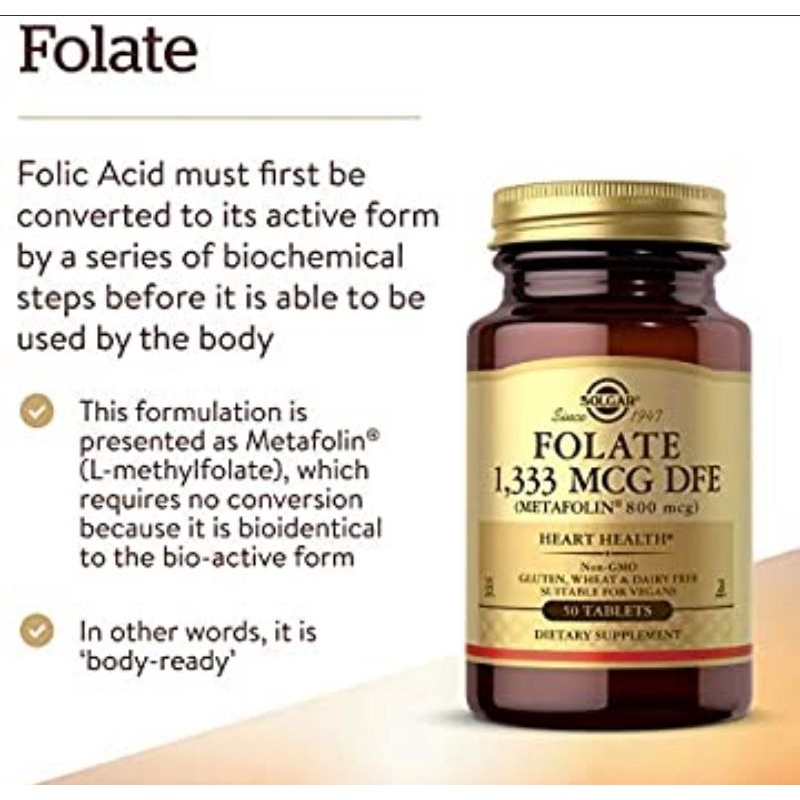 Solgar Folate 1333Mcg (100)
