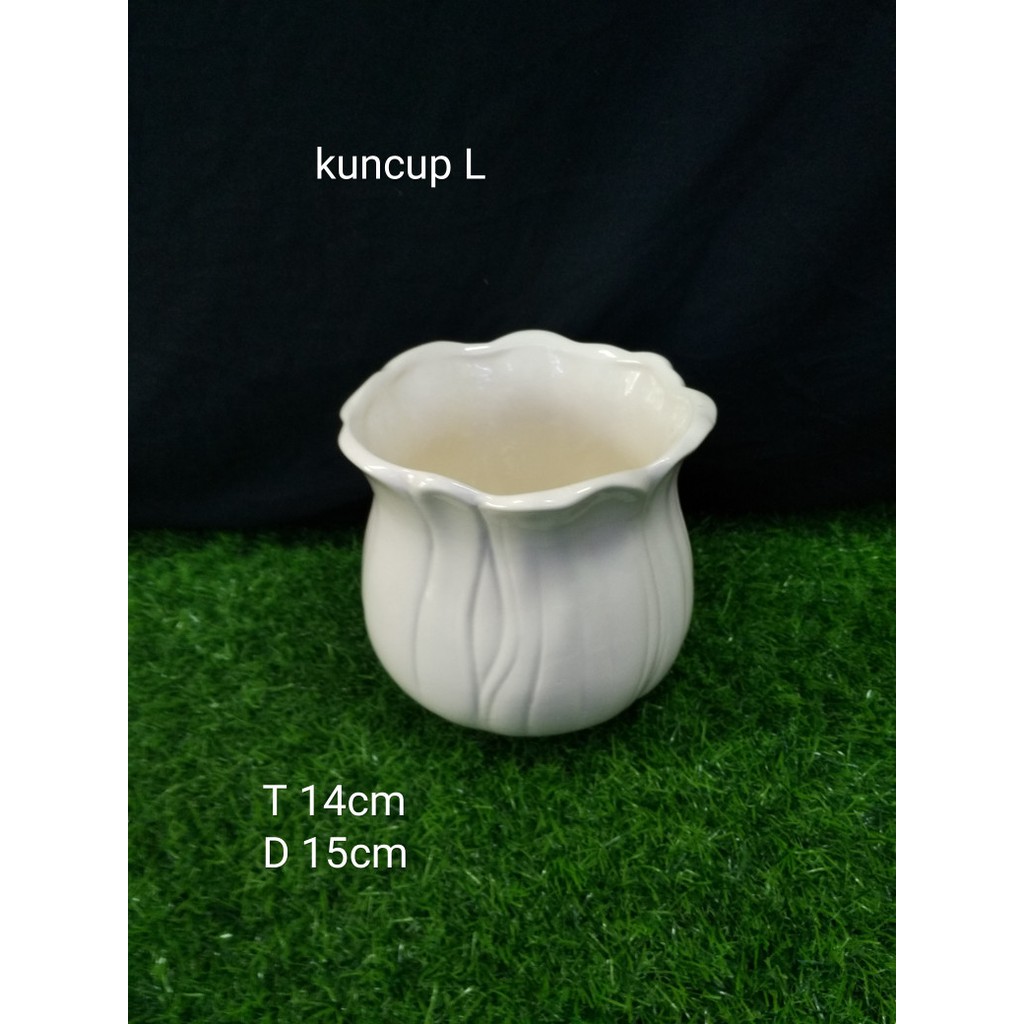 Vas keramik Kuncup L