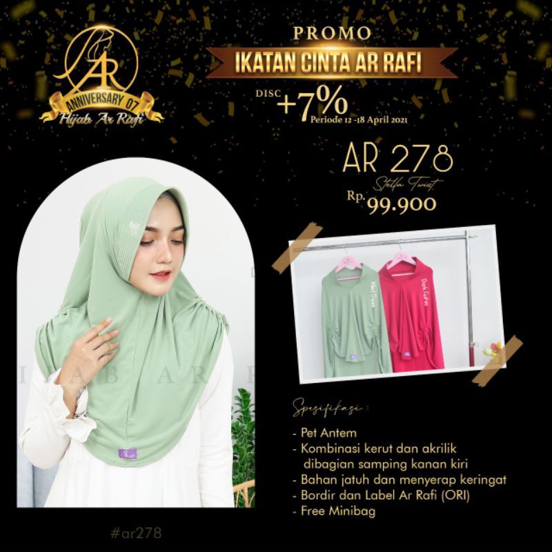 AR 278 hijab instant