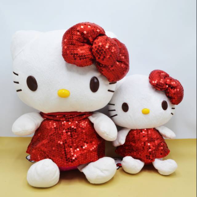 Boneka Hello kitty Rok Borci Payet Import