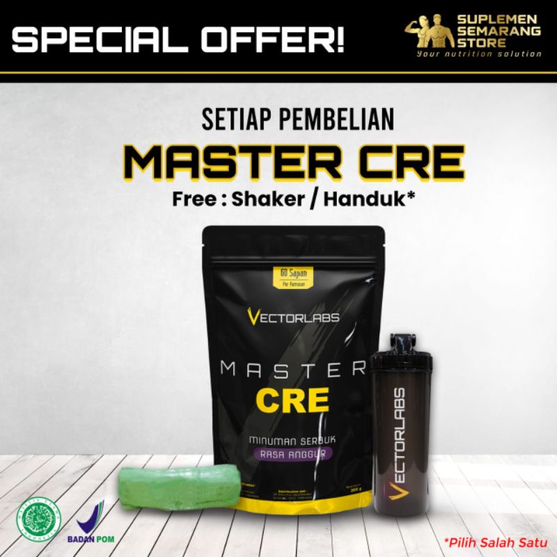 master cre master creatine vectorlabs 300 gram halal bpom