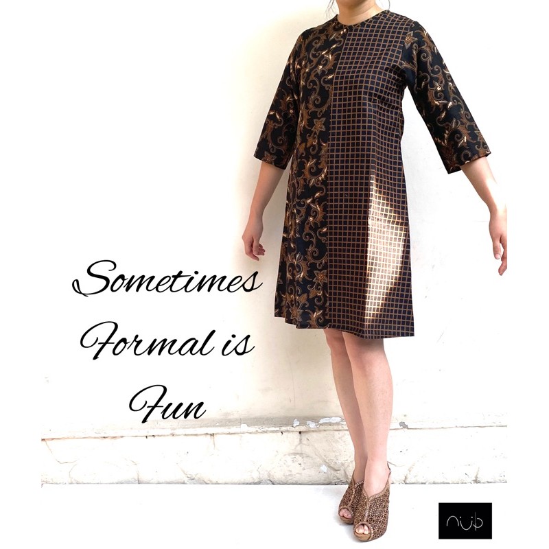 baju batik terusan 2 corak