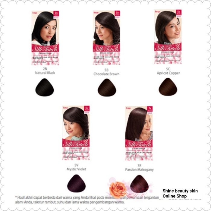 bigen silk touch cream color