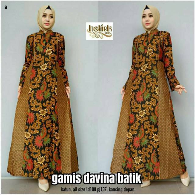 Gamis batik modern terbaru