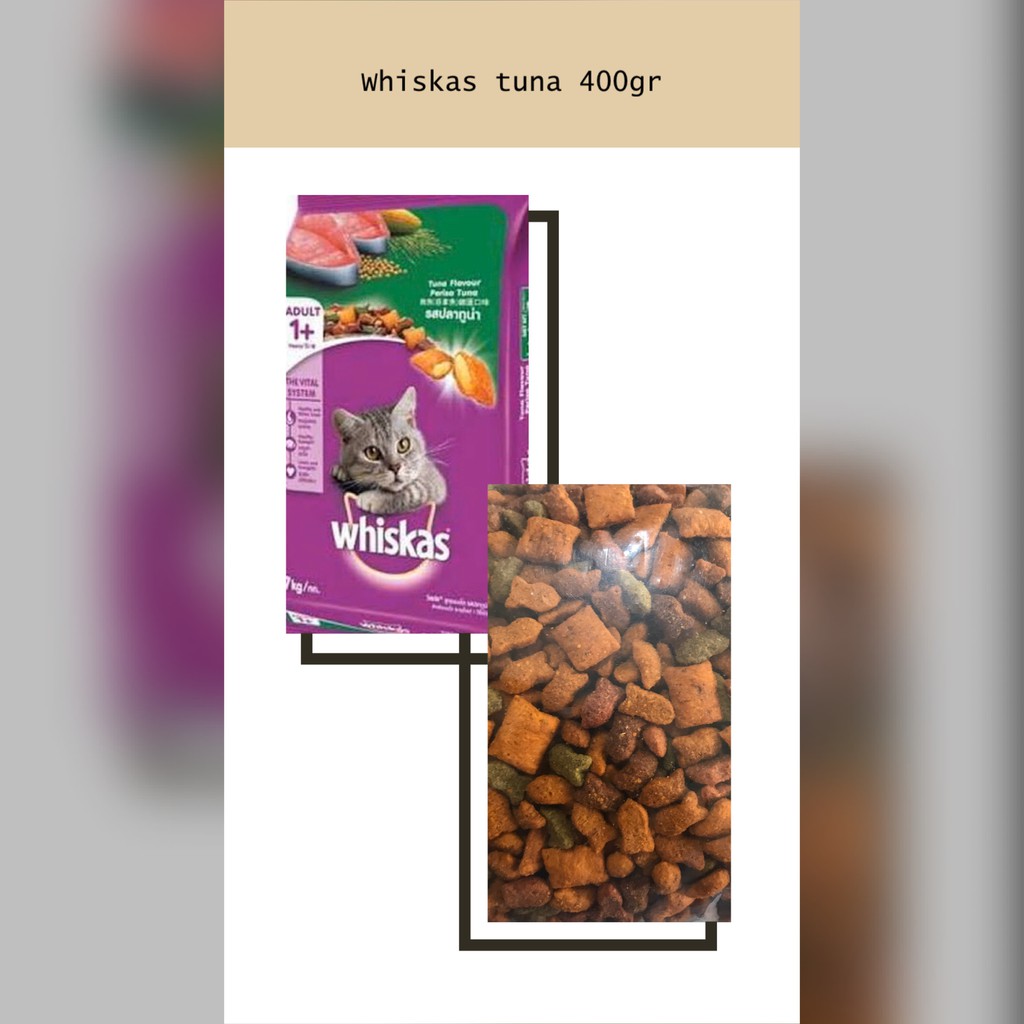 whiskas tuna 400gr repack