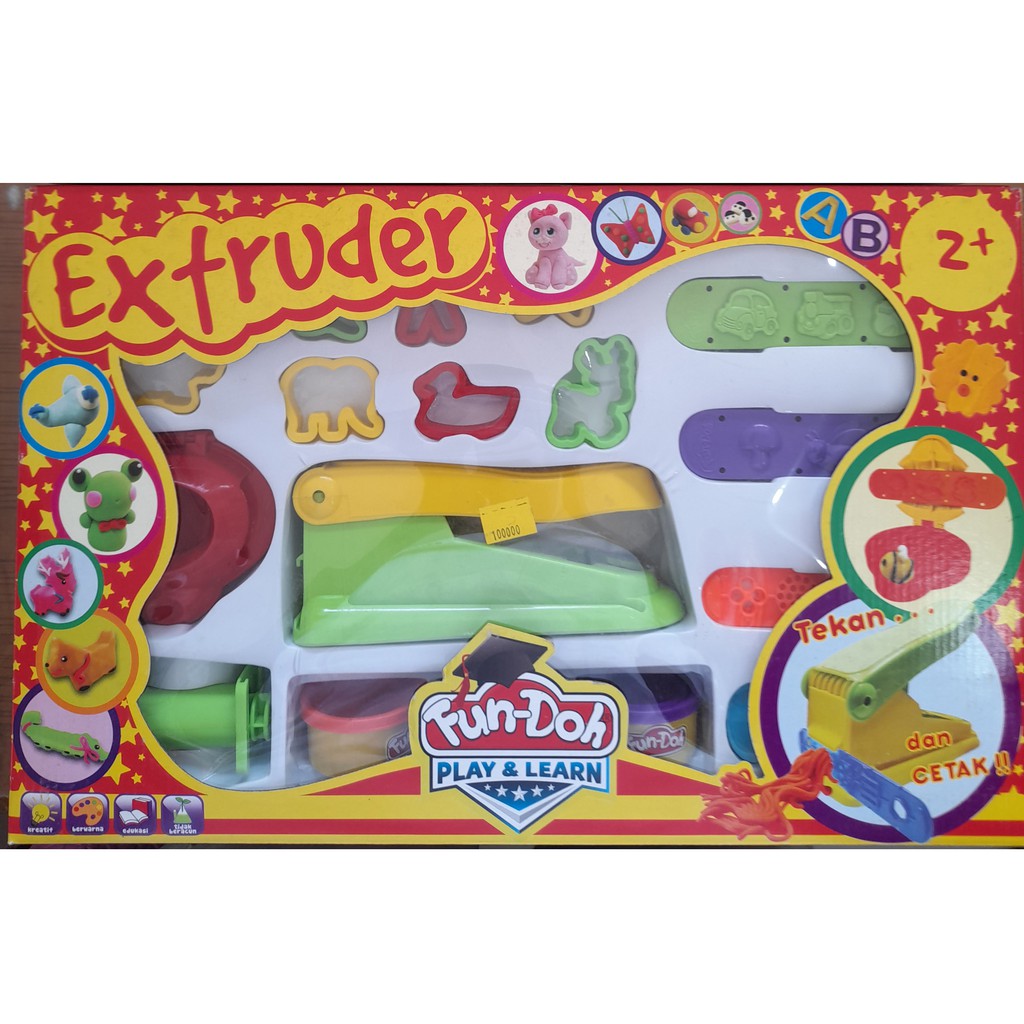 Mainan anak fun-doh extruder
