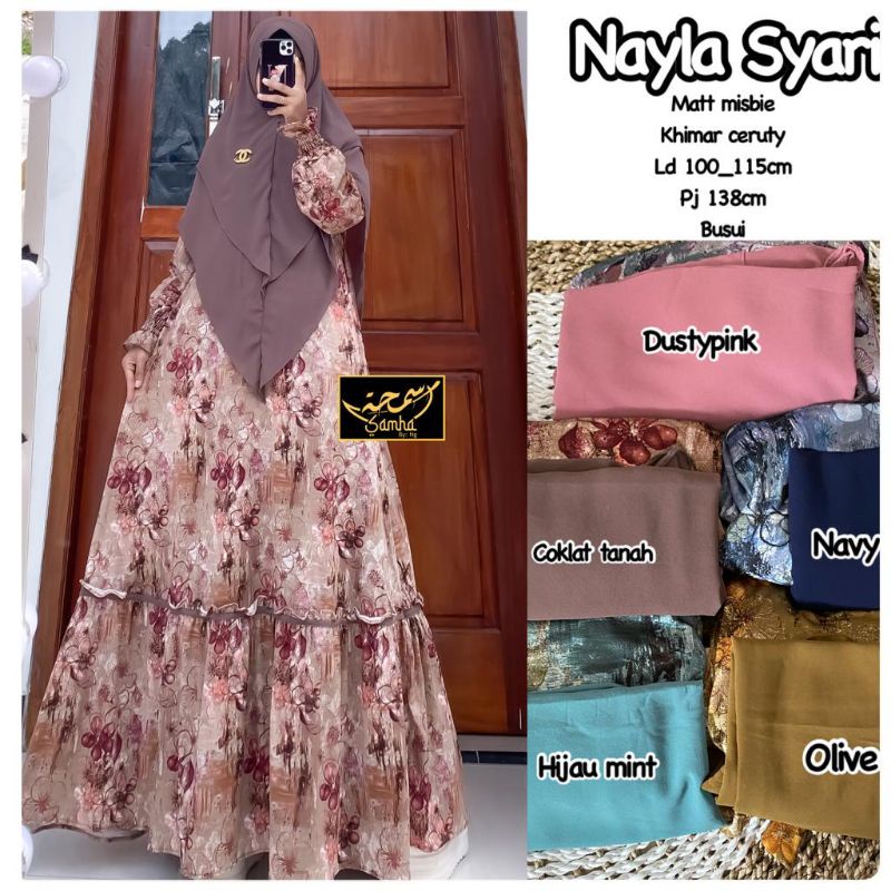 Nayla syari set khimar