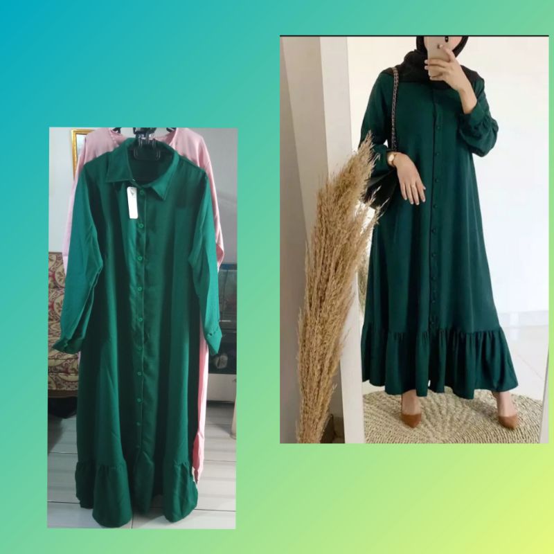 Gamis Kancing Depan