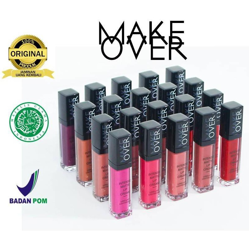 MAKE OVER INTENSE MATTE LIP CREAM 100% ORIGINAL