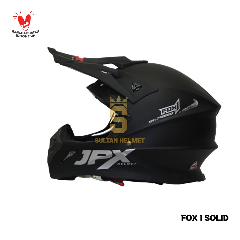 HELM Cross JPX FOX1 SOLID BLACK Doff and Glossy