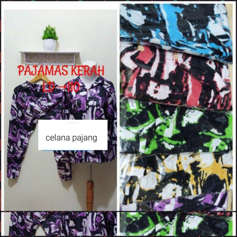 DASTER SETELAN   PAJAMAS KERAH