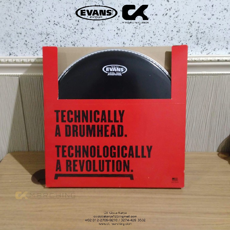 Evans MX Black 14IN Marching Tenor Drum