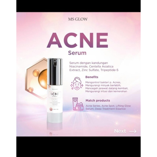 serum acne ms glow