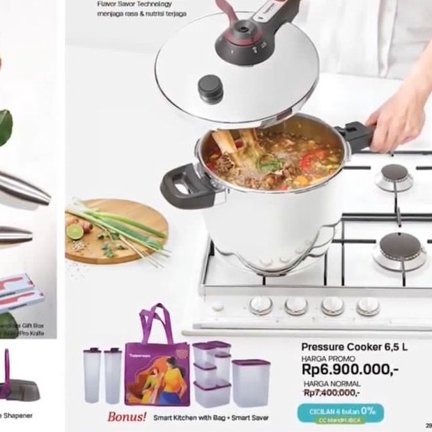 Tupperware Pressure Cooker 6.5L FREE