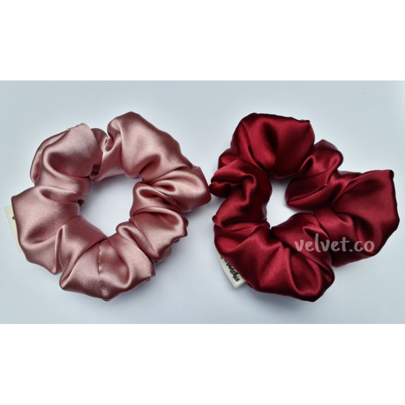 Scrunchie Mix | Dusty Rose & Deep Ruby