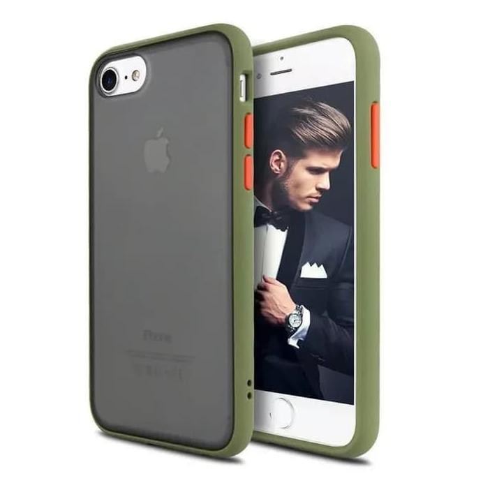 IPHONE 7/8 SOFT CASE MATTE ARMOR COLORED FROASTED MACARON