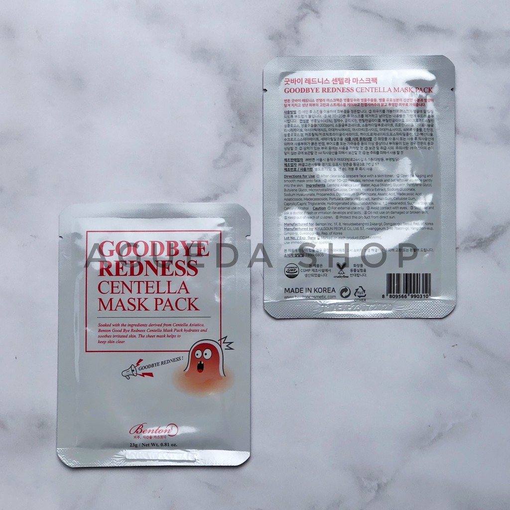 Benton - Goodbye Redness Centella Mask