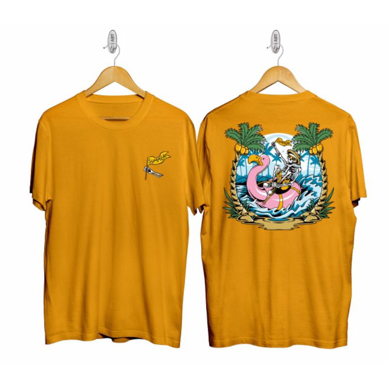 Kaos Summer Flag Kuning Kunyit