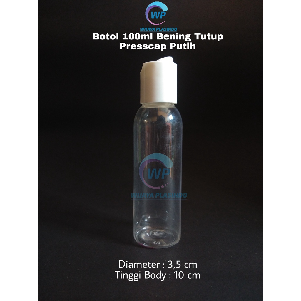 Botol 100ml natural presscap putih
