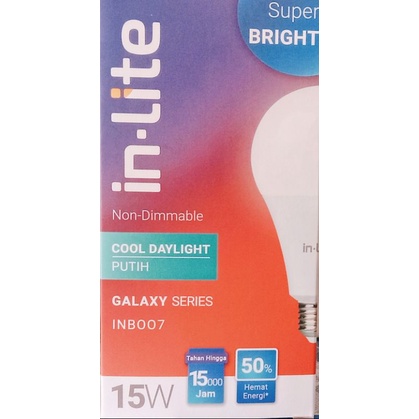 Led Bulb in-lite 15 wat