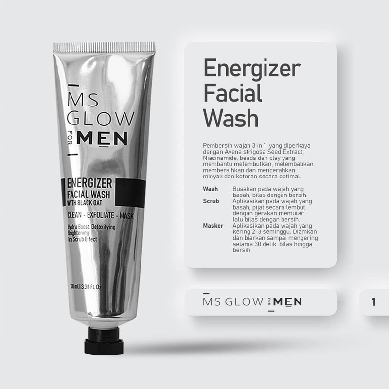 FACIAL WASH MS GLOW MEN