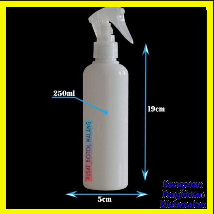 Botol 250ml Pet Spray trigger [ natural putih]