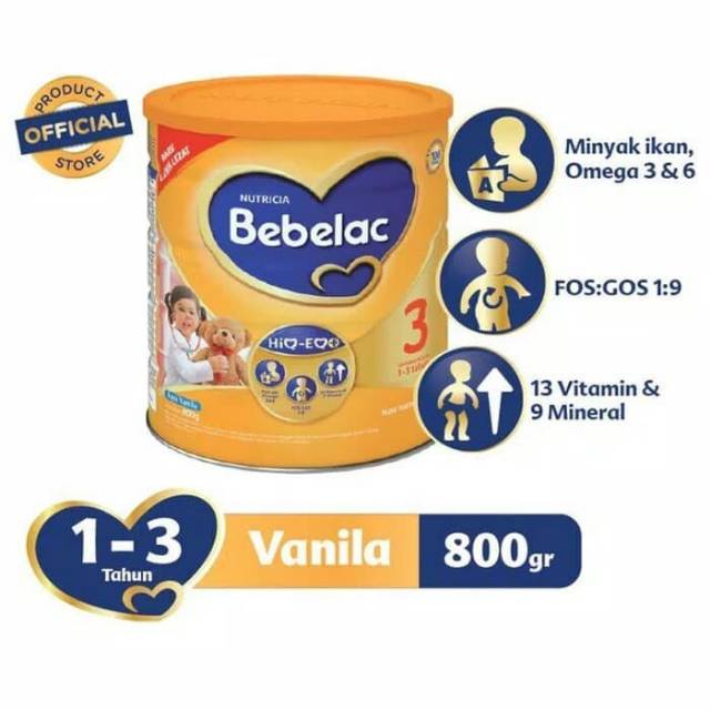Bebelac 3 vanilla 800gr