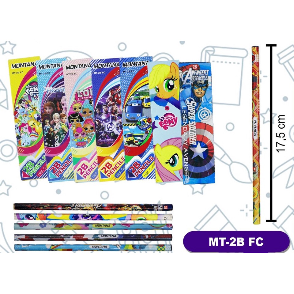 Pensil 2B Karakter Random
