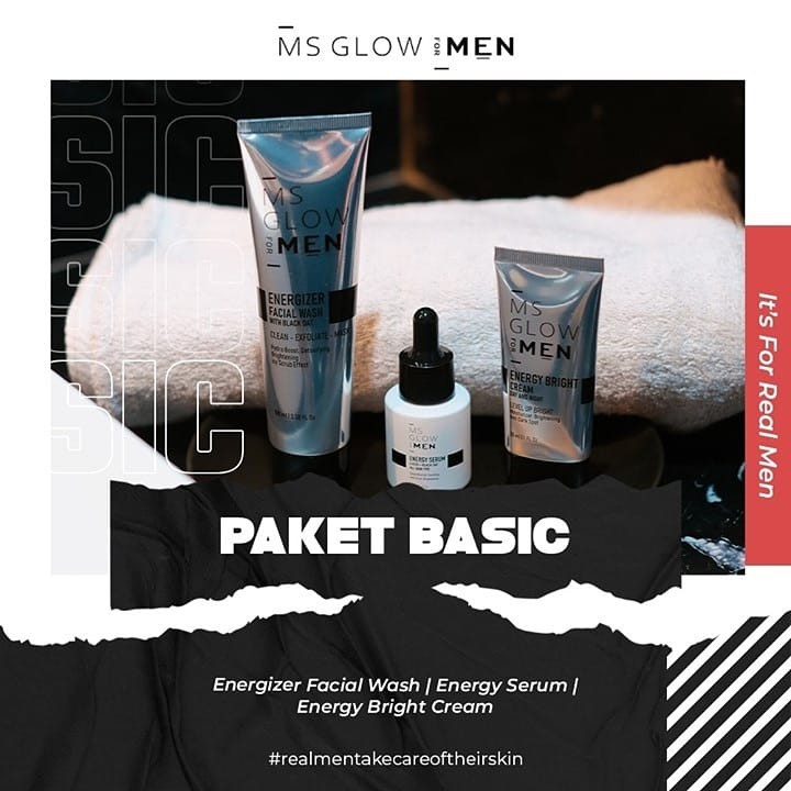 Ms glow for men paket basic untuk semua jenis kulit