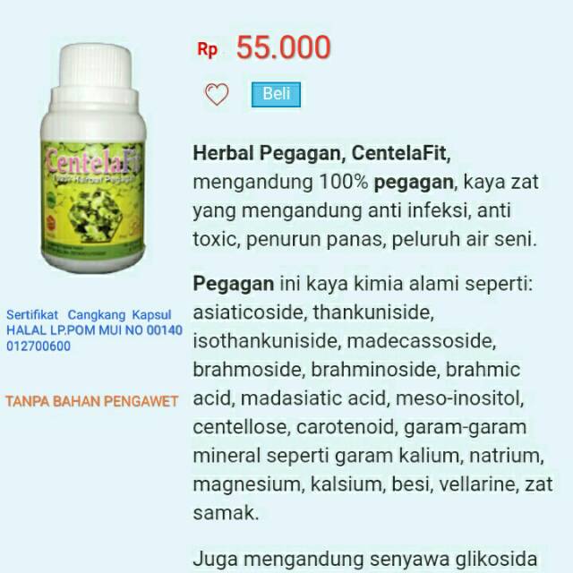 CENTELAFIT herbal pegagan